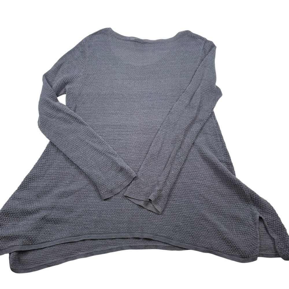 J. Jill Pure Jill Linen Tunic Medium‎ Gray Long Sleeve Capsule Classic Preppy - Picture 3 of 7